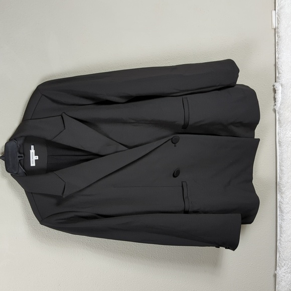 GOOD AMERICAN The Scuba Blazer 2.0 Womens XL Black Coat Blazer - Picture 4 of 14